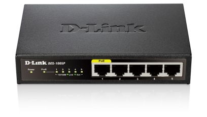 DESKTOP SWITCH 5 PORT FAST ETHERNET CON 4PORTE POE