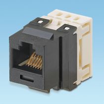 NetKey Cat.6 UTP punchdown jack module Black