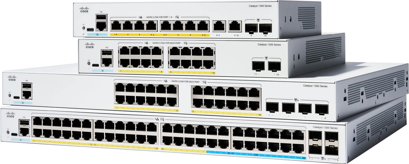 CATALYST 1300 48-PORT GE, POE, 4X1G SFP