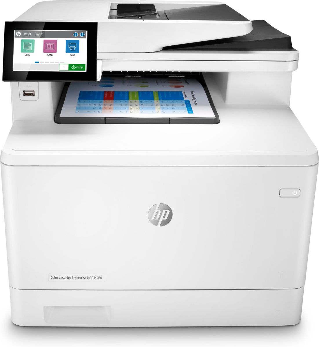 HP COL LJ ENT MFP FAX M480F 27PPM ETH ADF SCAN FR