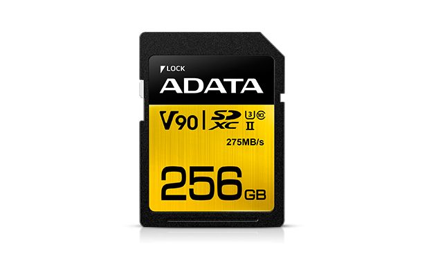 ADATA SDXC 256GB UHS-II U3 C10 V90 275-155MB/S