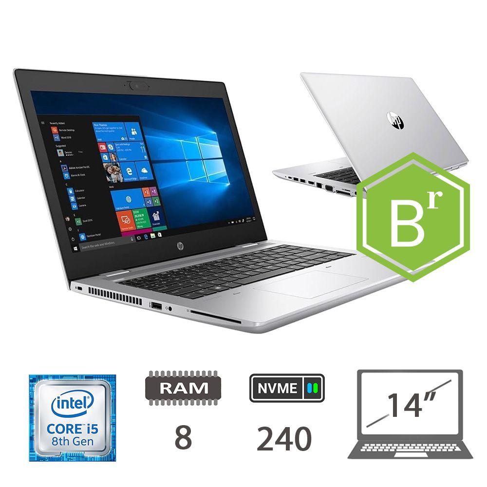 HP 640 G4 I5-8350U/8/NVME240/W10P/14/2Y B