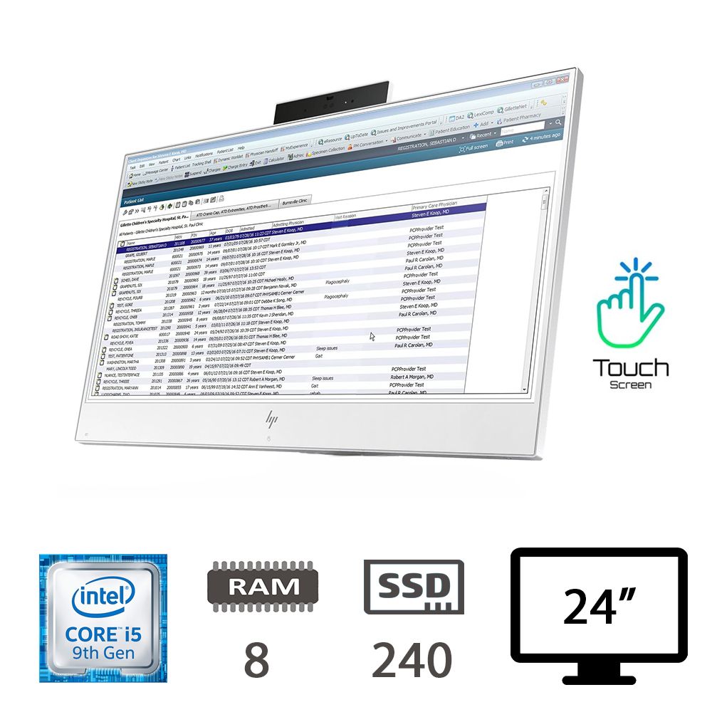 HP 800 G5 AIO HEALTH TS I5-9500/8/SSD240/24/W11P