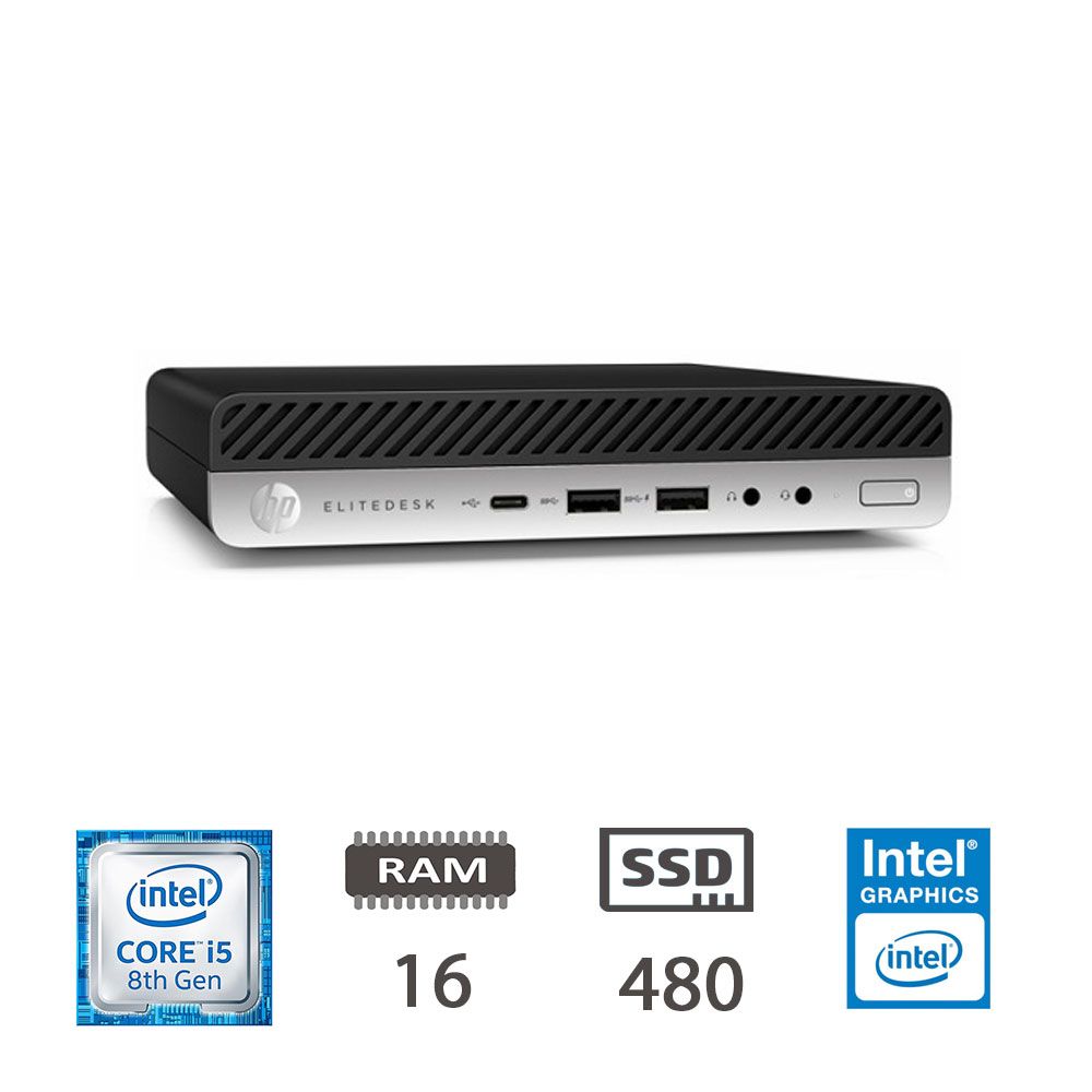 HP 800 G5 DM I5-8400T/16/SSD480/W10P/2Y