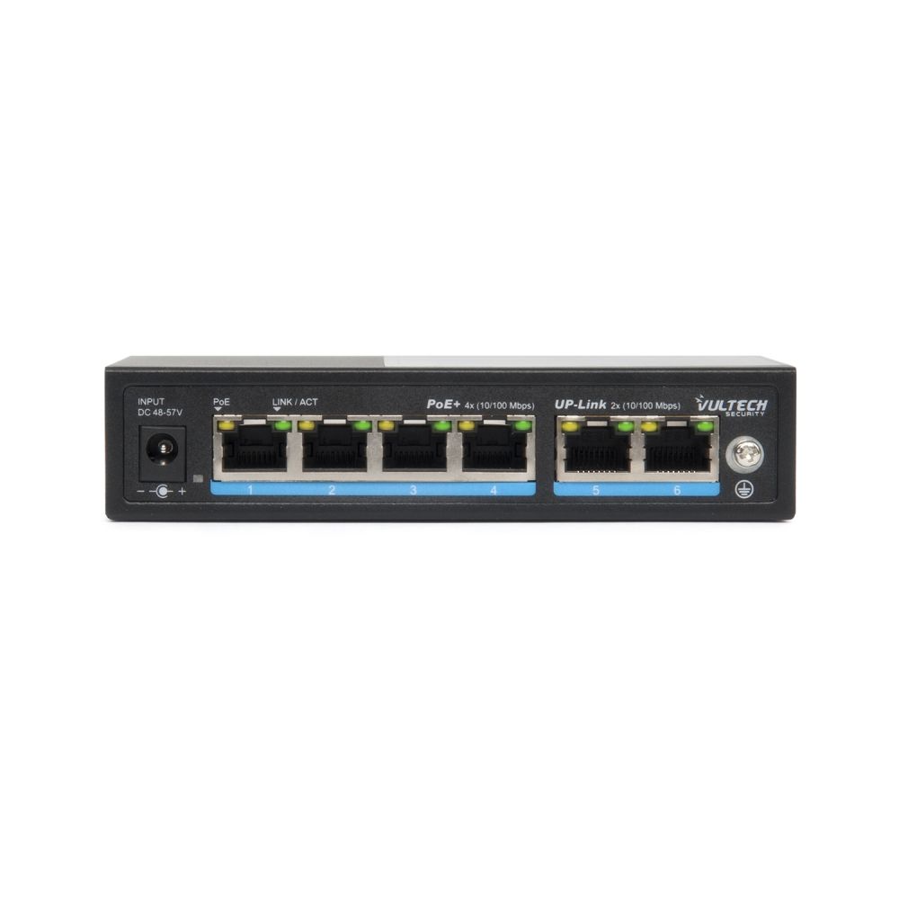 SWITCH POE+ VULTECH SECURITY 4 PORTE