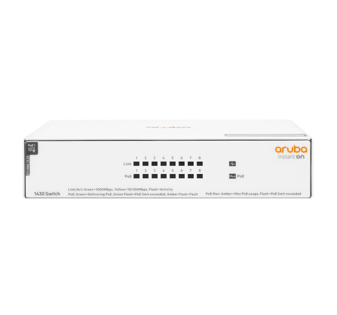 HPE NW Instant On Switch 1430 8p Gb PoE 64W