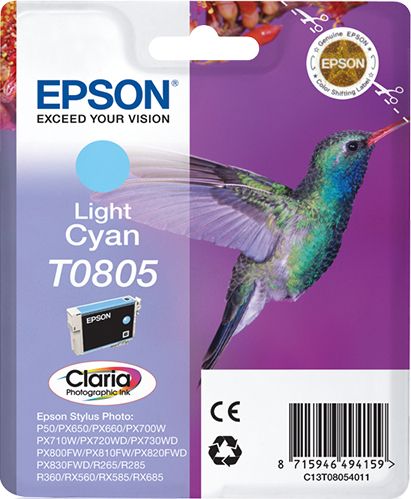 CARTUCCIA T0805 COLIBRI CIANO CHIARO 7,4ML