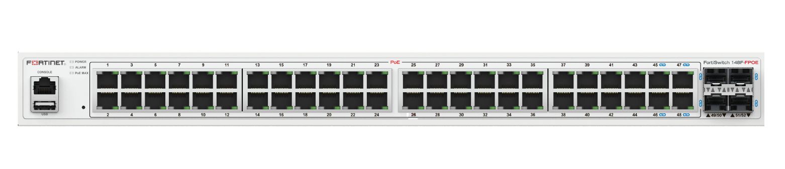 FORTISWITCH-148F-FPOE IS A PERFORMANCE/PRICE COMPE