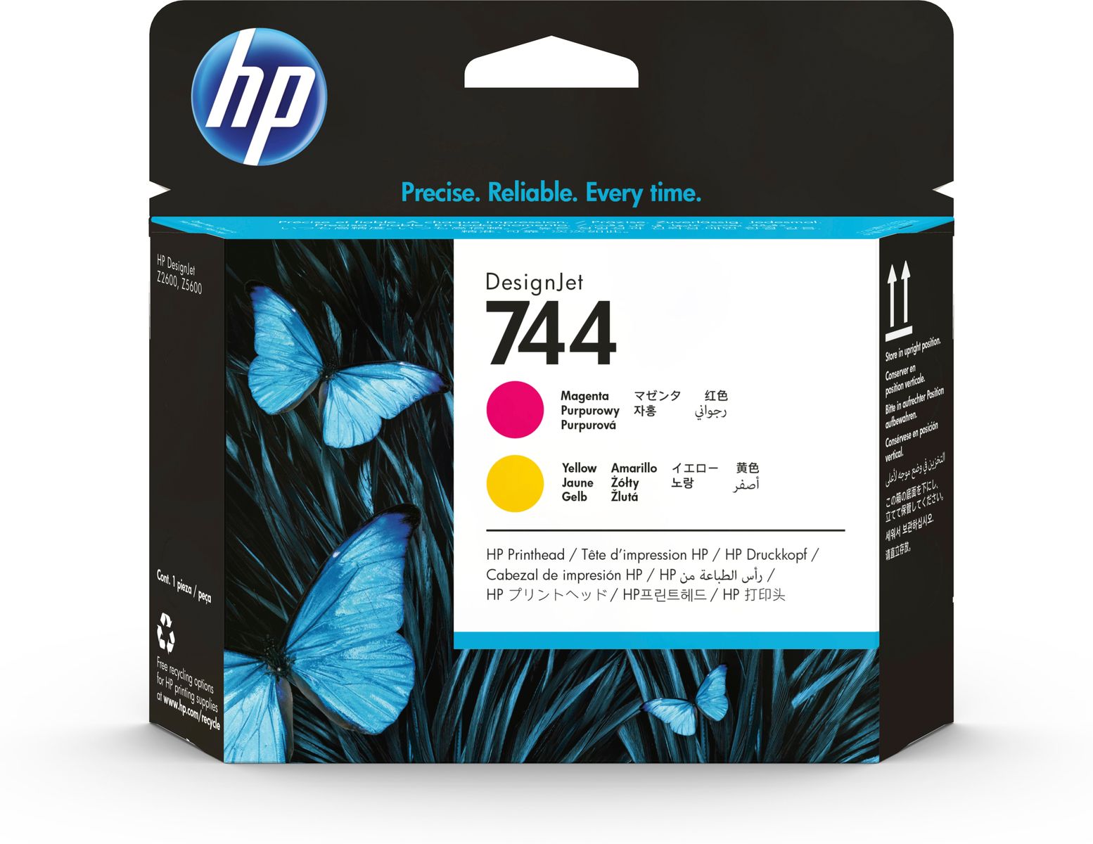 HP 744 MAGENTA AND YELLOW PRINTHEAD