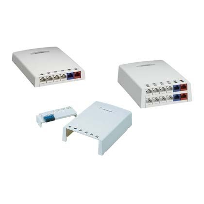 Surface Mount Box 12 Port MiniCom White