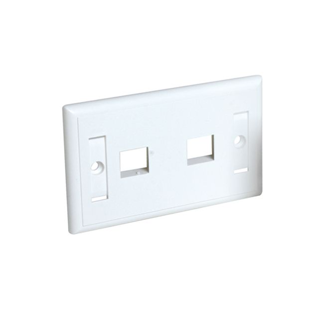 Placca autoportante 2 pos.Keystone 503 bianco