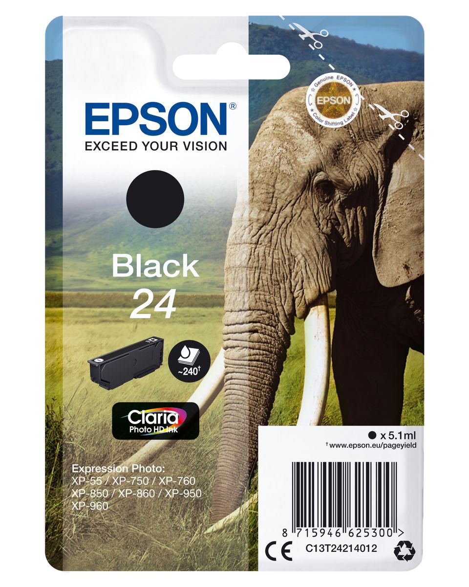 CARTUCCIA 24 SERIE ELEFANTE NERO- 240PAG/5,1ML