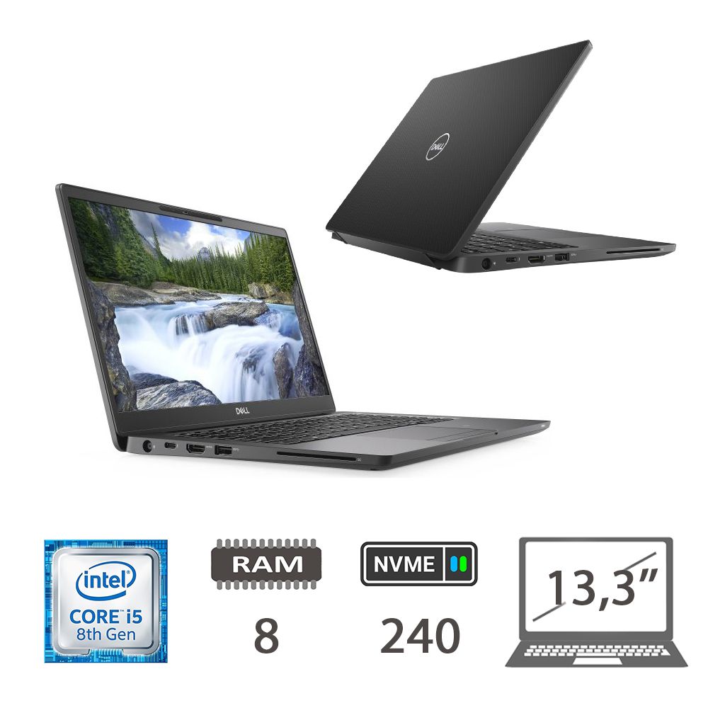DELL 7300 - I5-8365U/8/NVME240/W10P/13.3/2Y