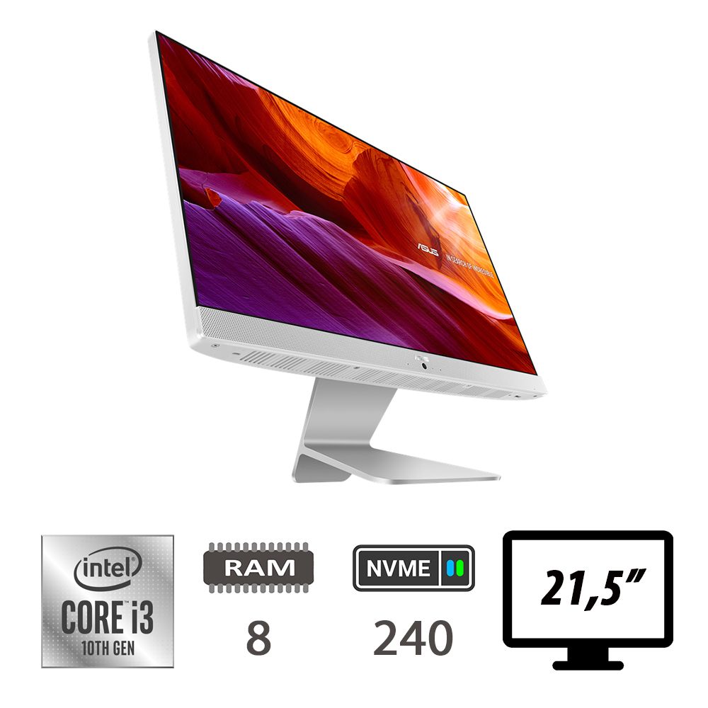 ASUS V222F AIO I3-10110U/8/NVME240/21,5/W10P/2Y