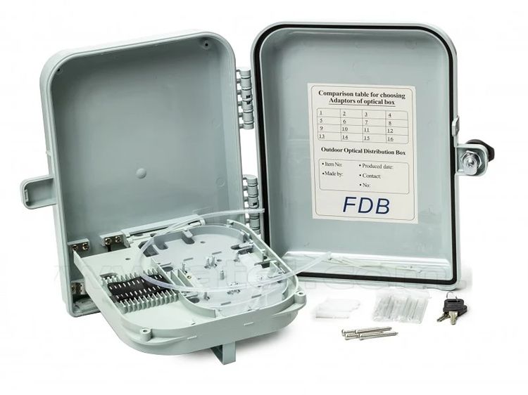 FTTH Outdoor box for 16 adaptors SC Simplex (IP65)