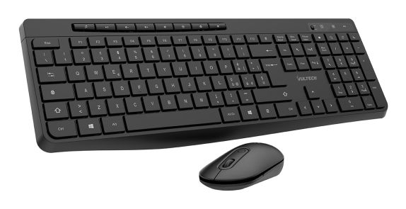 TASTIERA E MOUSE WIRELESS 1600DPI 2,4GHZ