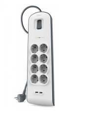SURGE PROTECTOR 8 OUTLETS 900J 2M 2X USB 2.4A