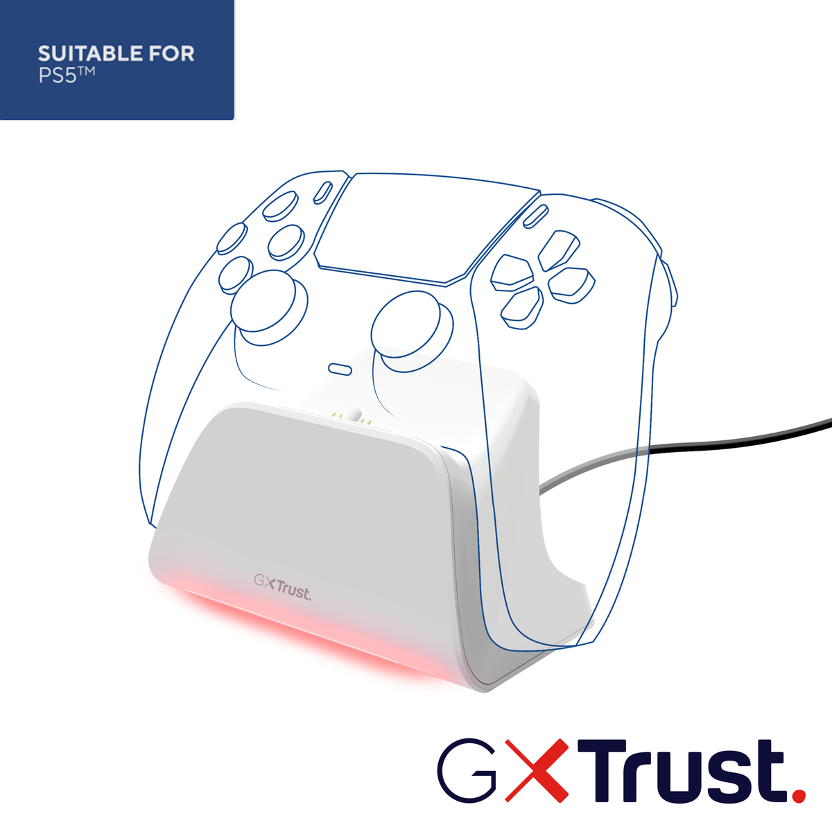 GXT255W CHARGE STAND PS5 WHITE
