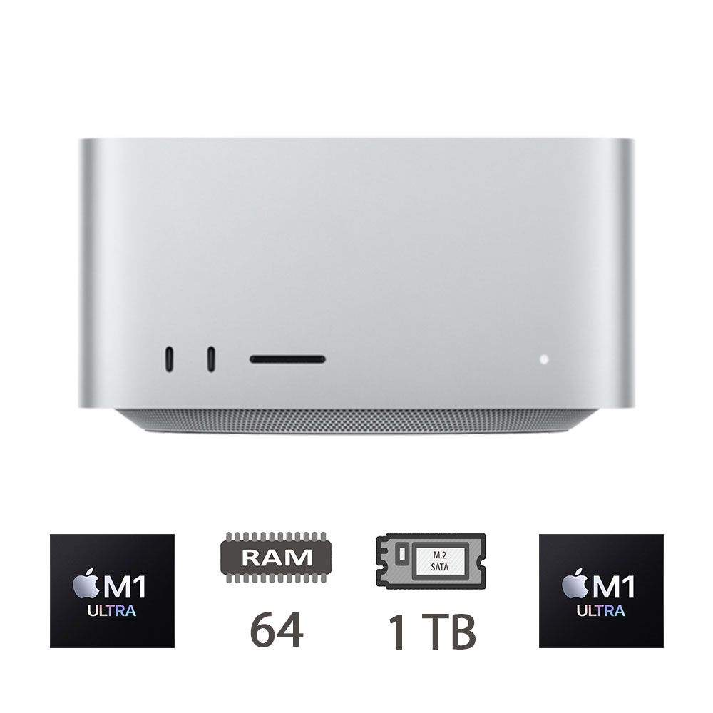 MAC STUDIO (2022)M1 ULTRA-20C/64/1TB/48C GPU/2Y