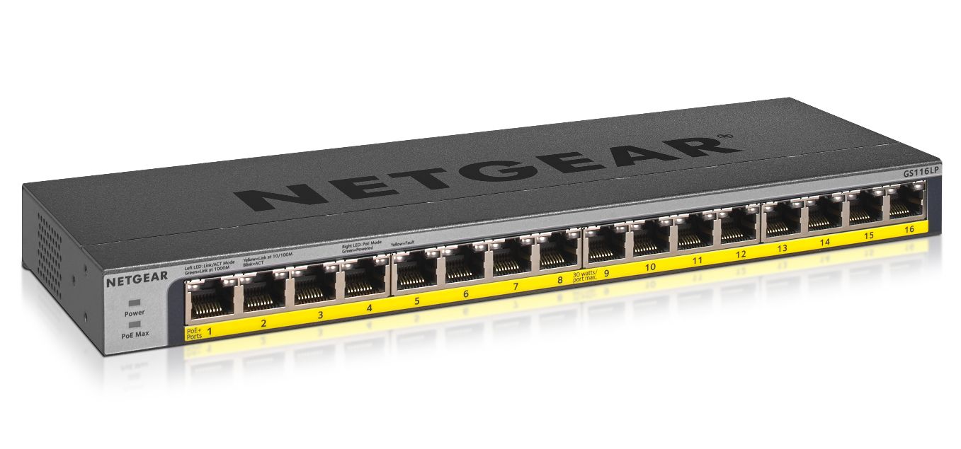16PT POE/POE+GIGABIT UNMANAGED SWCH