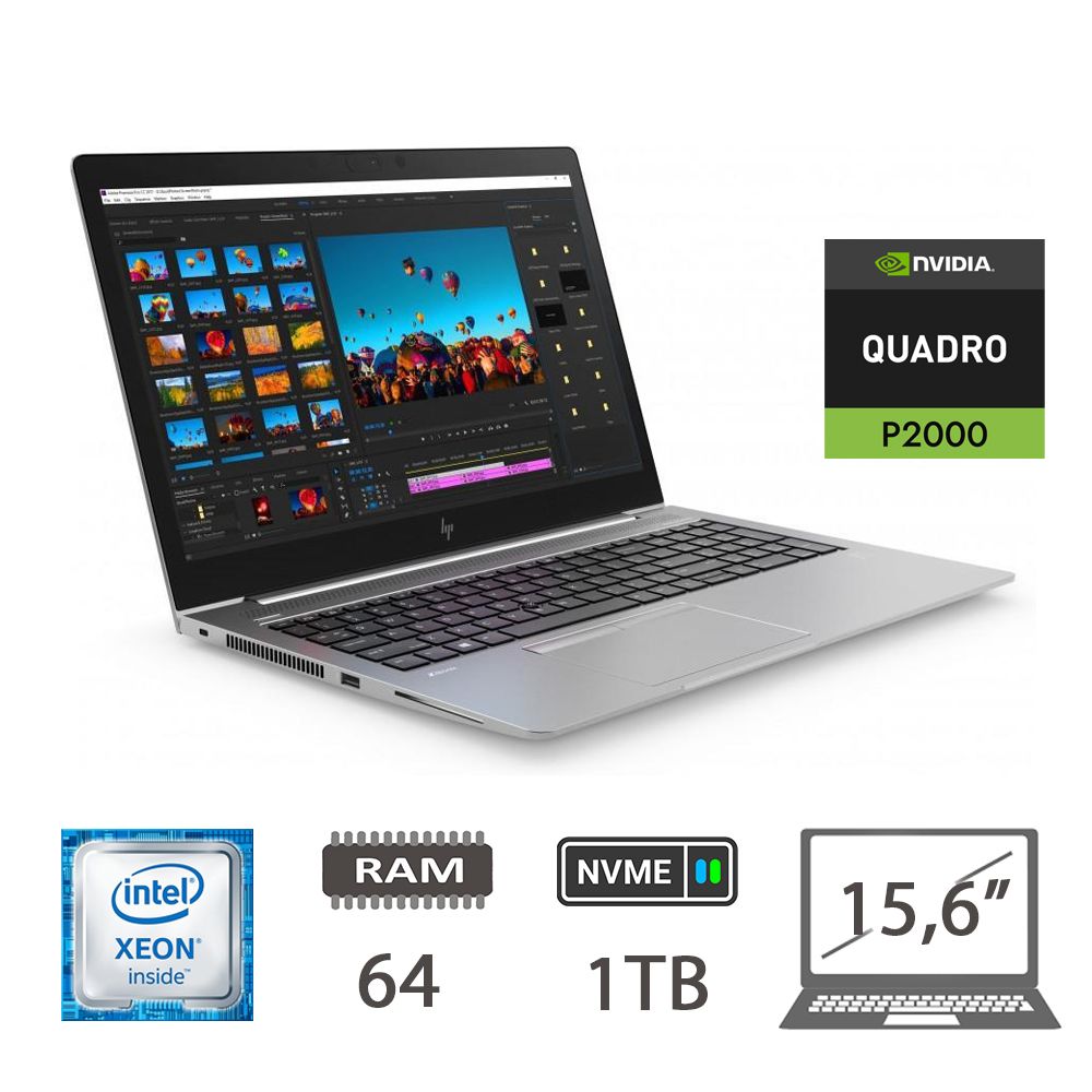 HP ZBOOK 15 G5 XEON E2176M/64/NVME1TB/P2000/W11P