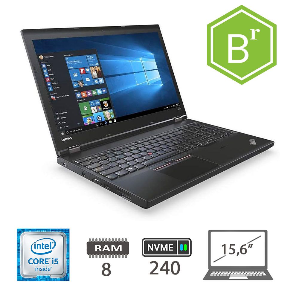 LENOVO L570 I5-6300U/8/NVME240/15,6/W10P/2Y B