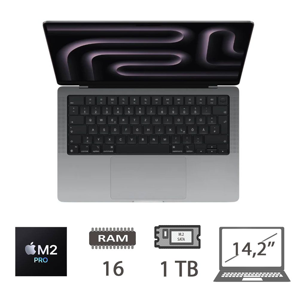 MBP 14,2 (2023)M2 PRO-12C/16/1TB/19C GPU/SG/2Y