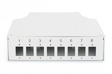 Box Ottico barra DIN per 8 SC/LC DUPLEX Grey