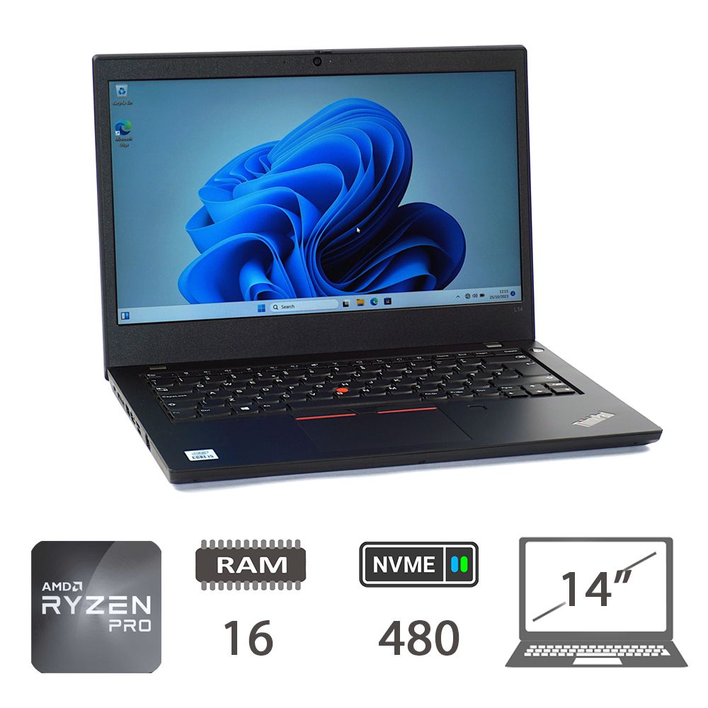 LENOVO L14 RYZEN 5PRO 4650U/16/NVME480/14/W11P/2Y