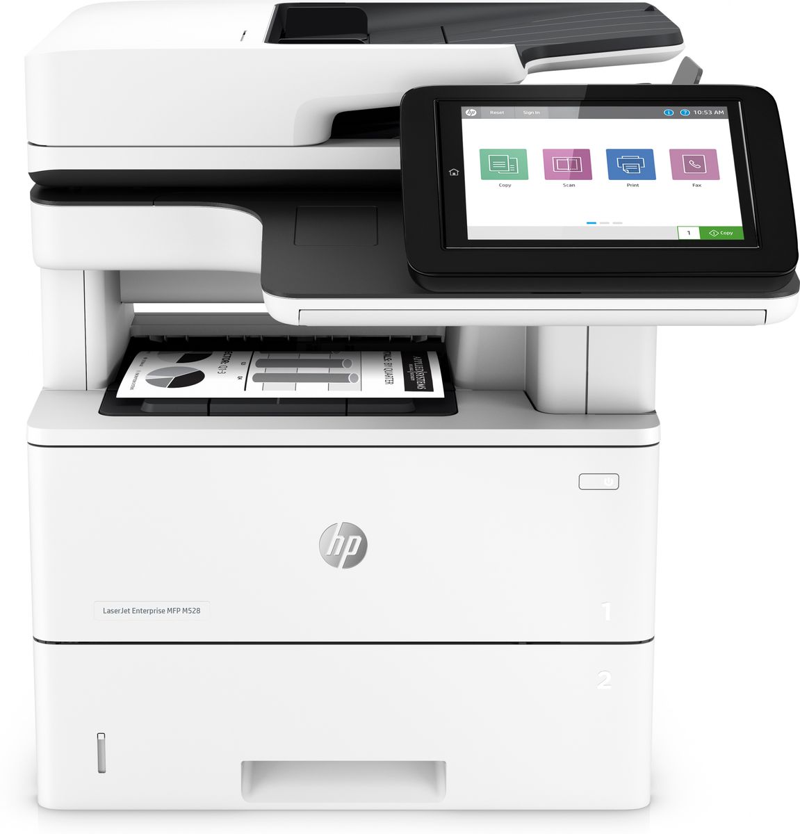 HP LJ ENT MFP M528DN 52PPM ETH USB F/R 1YW