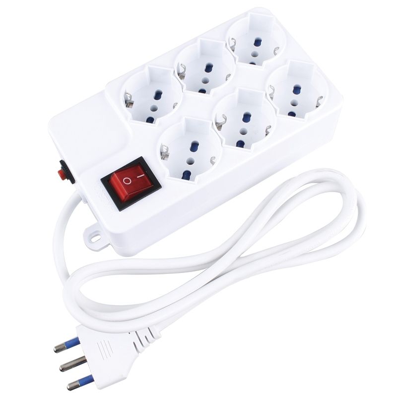 MULTIPRESA BIPASSO 6POSTI ON OFF FUNZIONE OVERLOAD