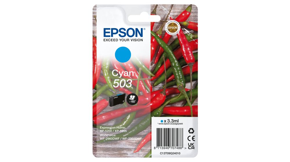CARTUCCIA 503 PEPERONCINO CIANO 165PAG/3,3ML
