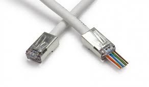 Plug EZ-RJ45 Shielded Cat5e/6 (Int.Ground) 50pz.