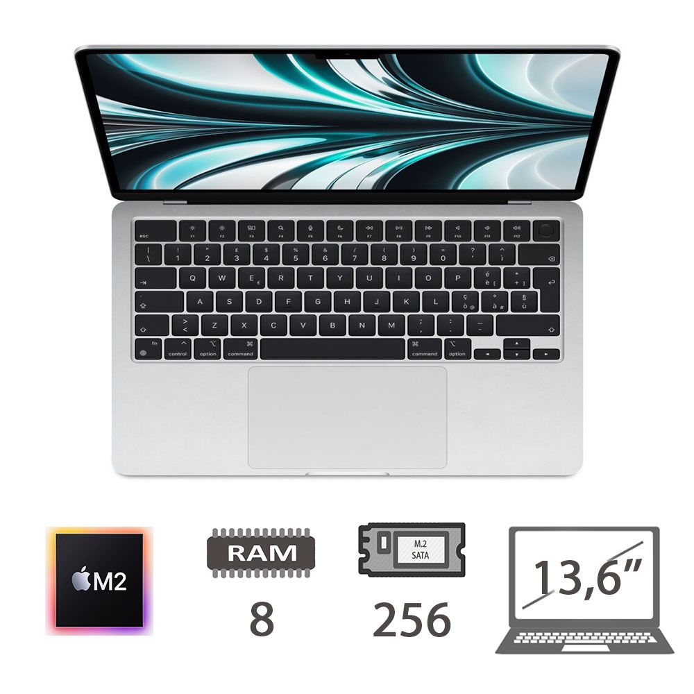 MBA 13,6 (2022)M2-8C CPU/8/256/8C GPU/SLV/2Y