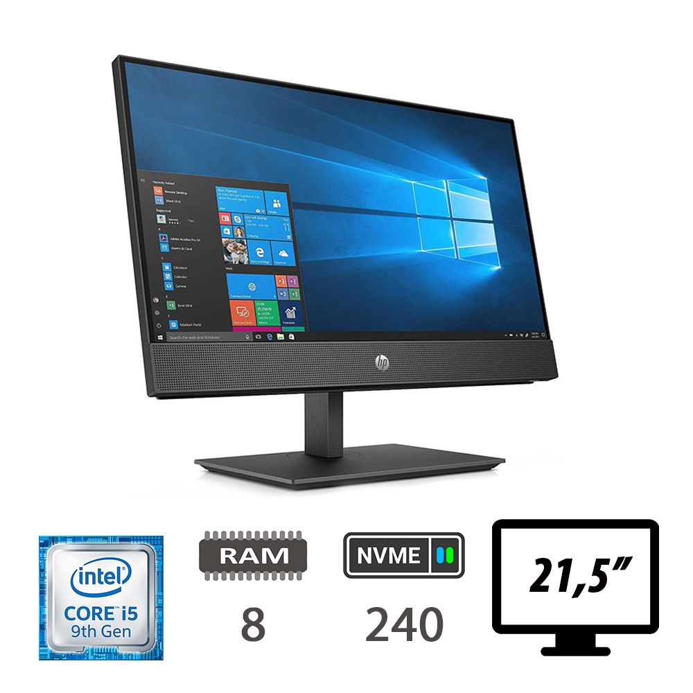 HP AIO 600 G5 TS I5-9500/8/NVME240/21,5/W10P/2Y