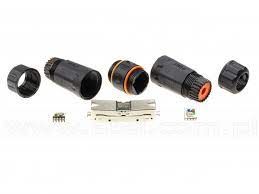 Waterproof connector adaptor Cat.6A STP IP68