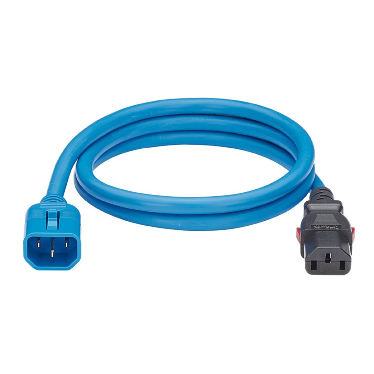 DUAL LOCKING Power Cord C14/C13 Mt.1,20 BLU(10pz.)
