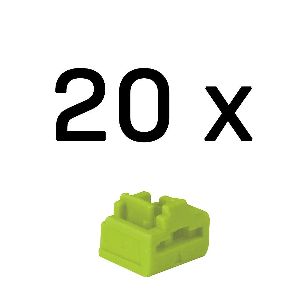 PORT BLOCKER RJ-45 (SENZA CHIAVE) 20 PEZZI,VERDE