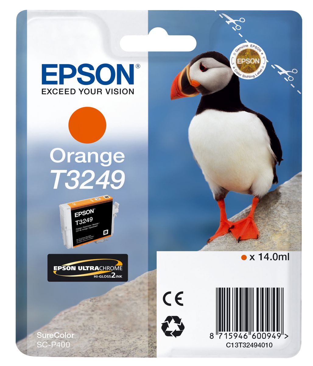 CARTUCCIA T3249 SERIE PUFFIN ARANCIONE 980PAG/14ML