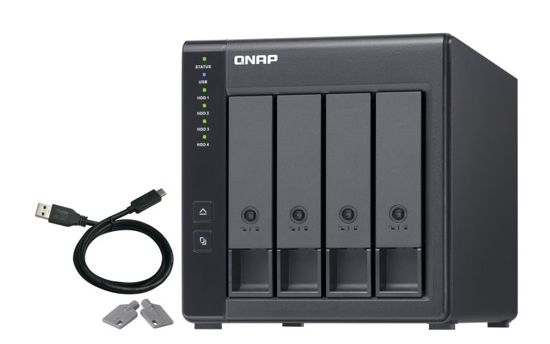 QNAP DAS 4 BAIE 3.5 SATA, 1 X USB 3.0 TYPE-C