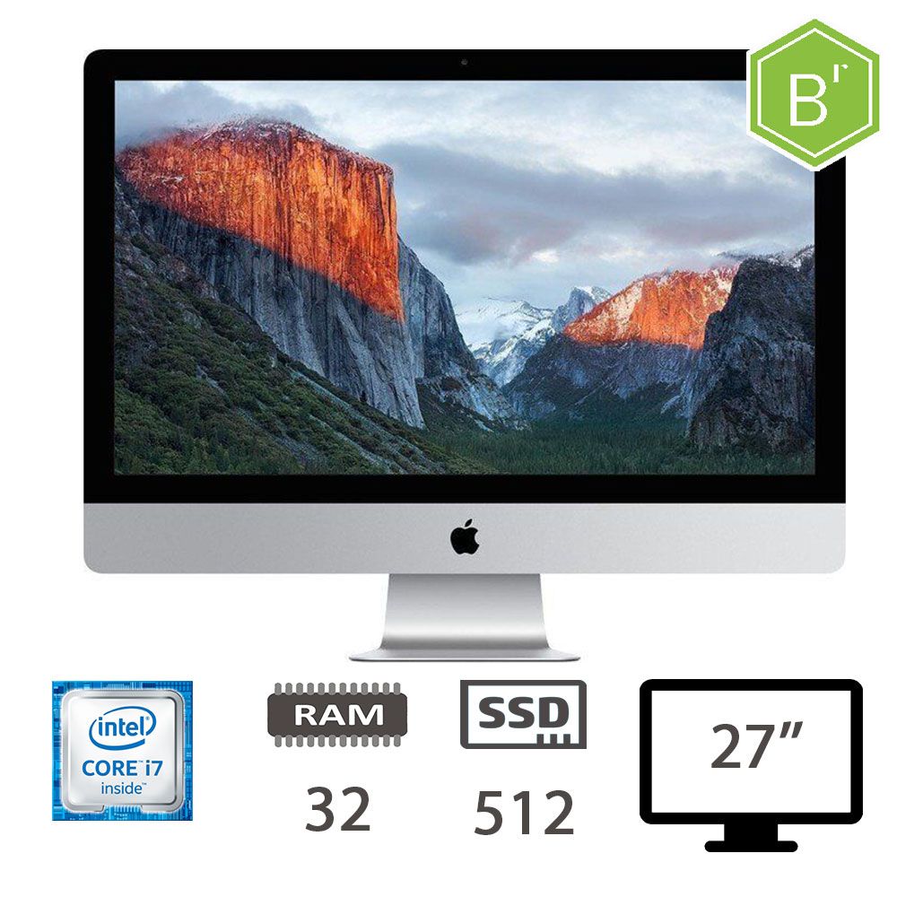 IMAC 27 5K (L15)I7-6700K/32/SSD512/2Y - B