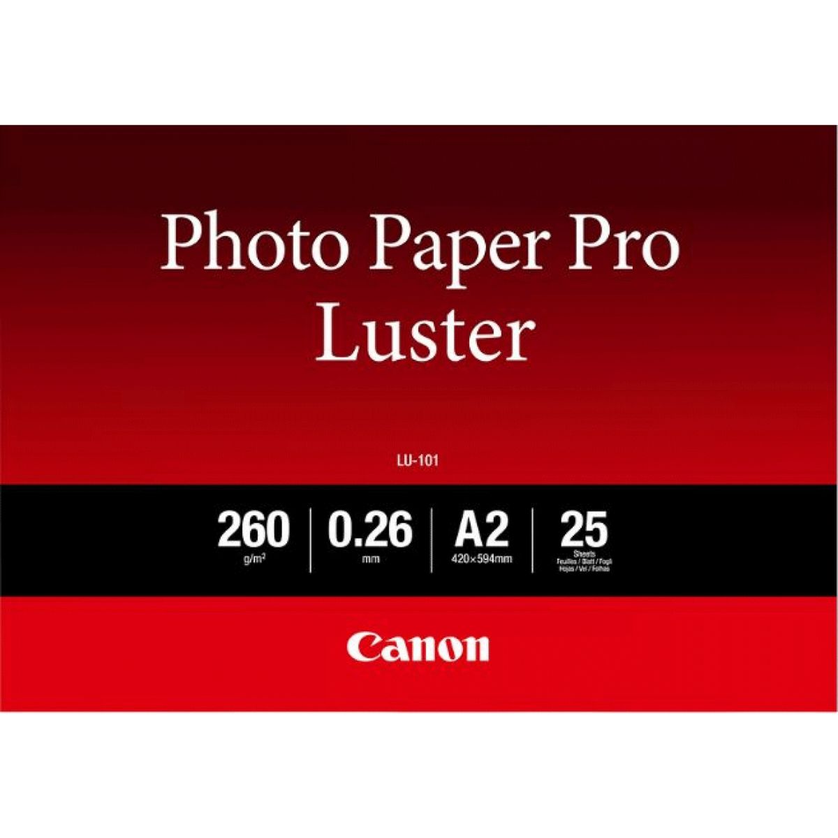 LU-101 A2 PHOTO PAPER LUSTER 260GR. - ALTEZZA: 42