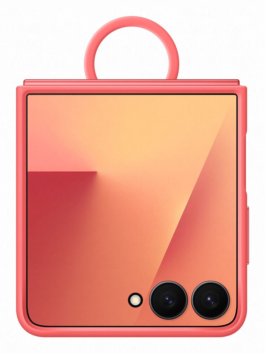 GALAXY Z FLIP7 RING CASE (SILICONE) RED