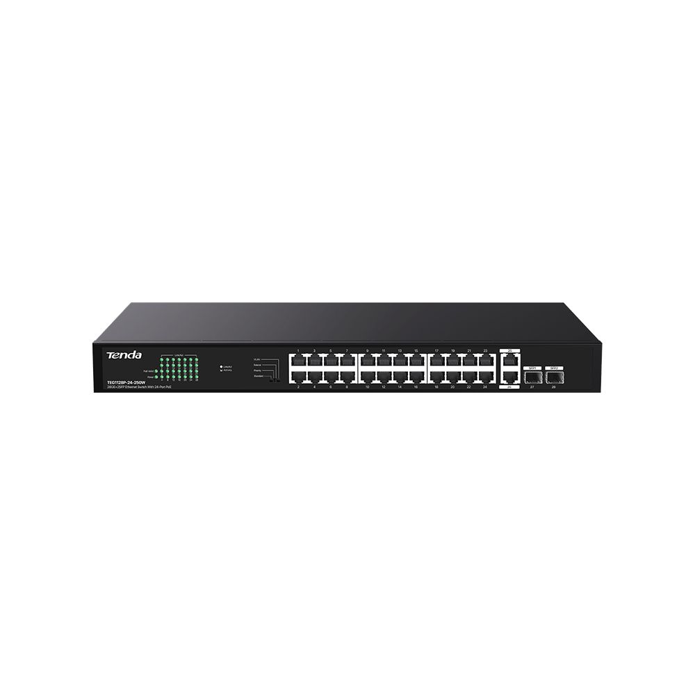 SWITCH POE UNMANAGED, 28 PORT, 24 POE