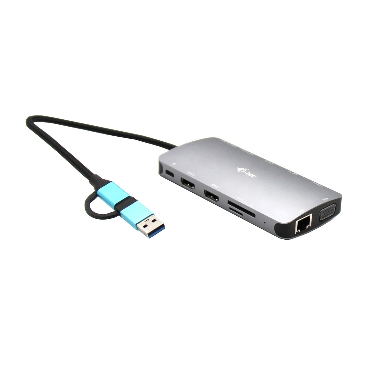 I-TEC USB 3.0 USB-C/TB3 3X DISPLAY METAL NANO DOCK