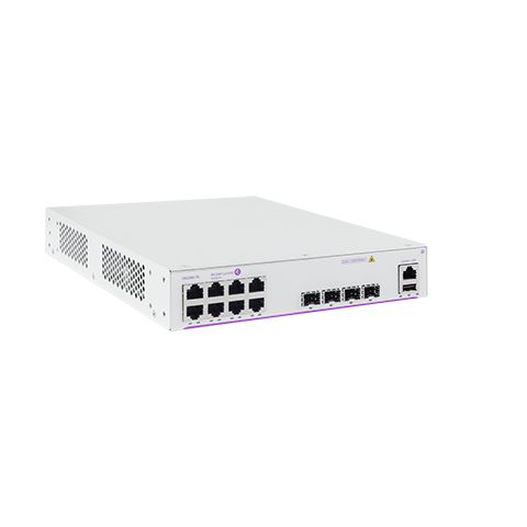 FIXED GIGE 1RU 1/2 CHASSIS, WEBSMART+, 8 RJ-45 POE