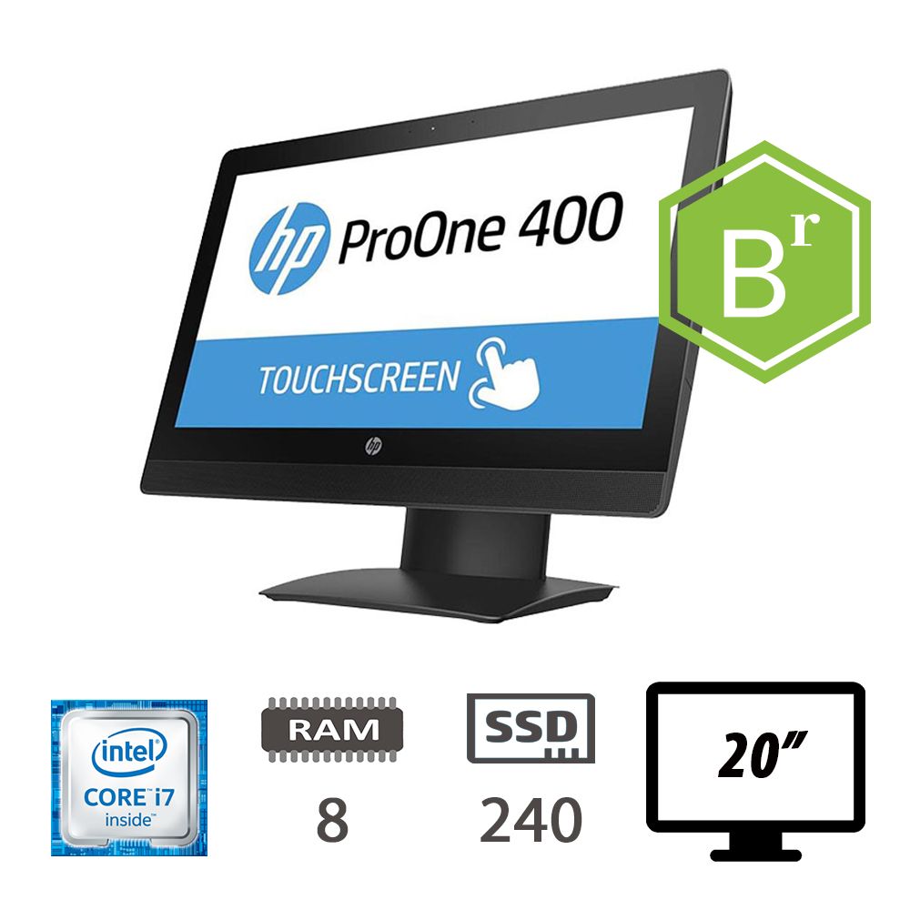 HP 400 G3 AIO TS - I7-6700T/8/SSD240/20/W10P/2Y B