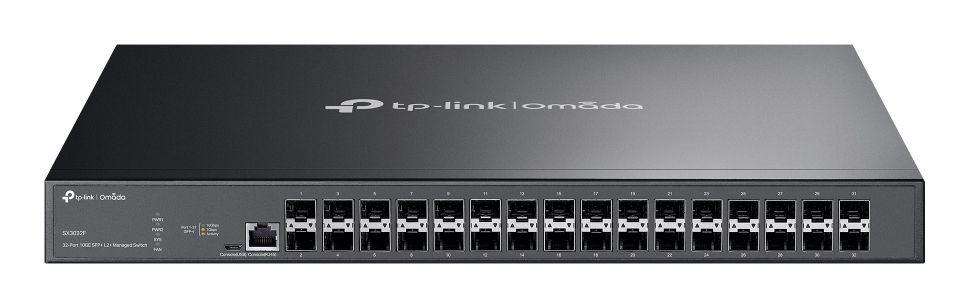 OMADA 32-PORT 10GE SFP+ L2+ MANAGED SWITCH, 32× 10