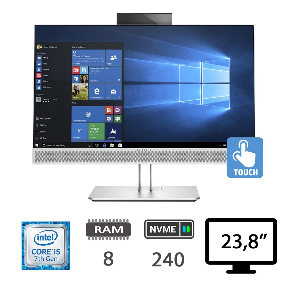 HP REGLOO 800 G3 AIO TS I5-7500/8/NVME240/W10P/2Y