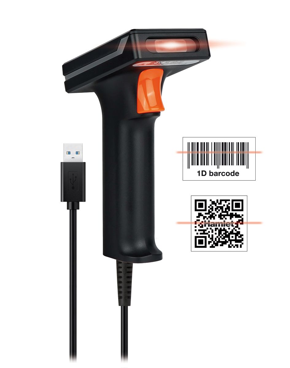 BARCODE SCANNER INDUSTRIALE 2D/1D/QR USB